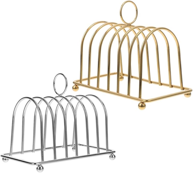 Balacoo 2pcs Nonstick Toast Rack with Ball Feet for Effortless Serving and Preservation - Image 1